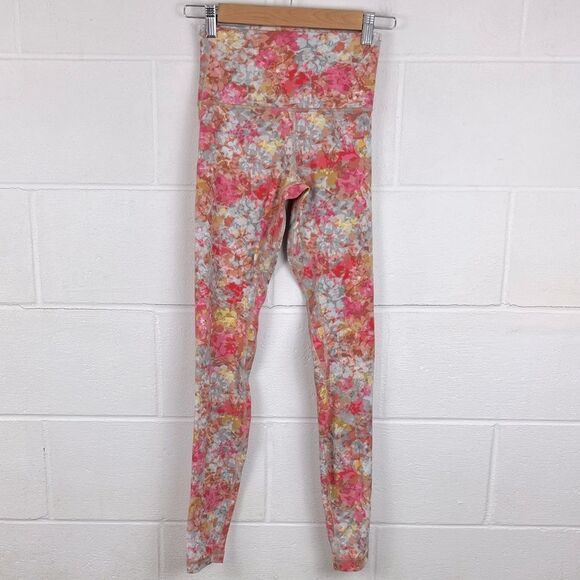 Lululemon women’s align high rise floral pant 28”legging size 4 - Picture 1 of 6